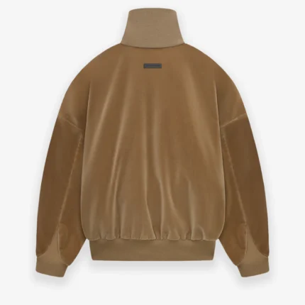 Cotton Velvet Track Brown Jacket