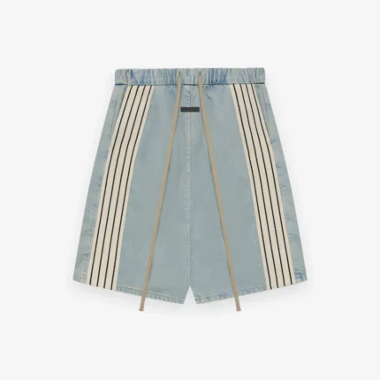 Denim Striped Relaxed Short