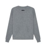 Essentials Overlapped Gray Sweater