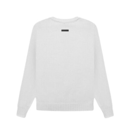 Essentials Overlapped Sweater White