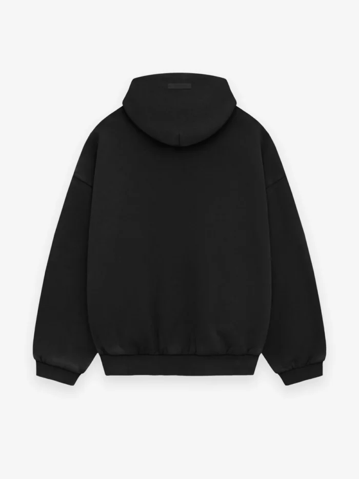 Heavy Fleece Black Hoodie