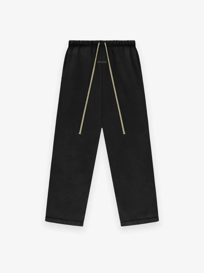 Heavy Fleece Relaxed Black Sweatpant