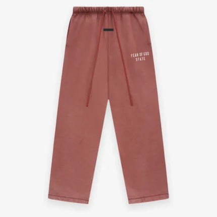 Heavy Fleece Relaxed Red Sweatpant