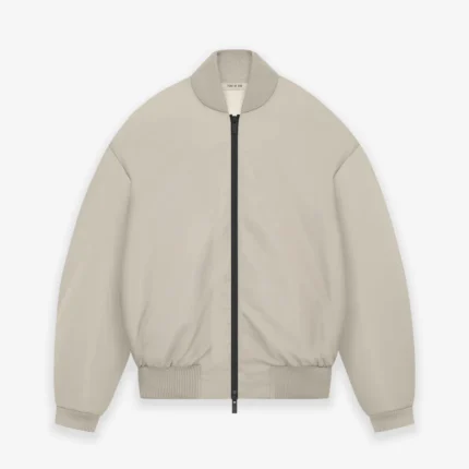 Heavy Nylon Bomber Jacket