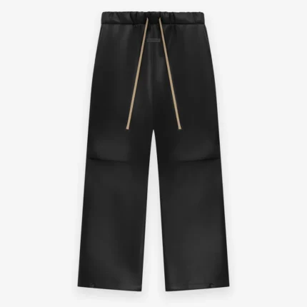 Neoprene Knee Pleat Wide Leg Pant