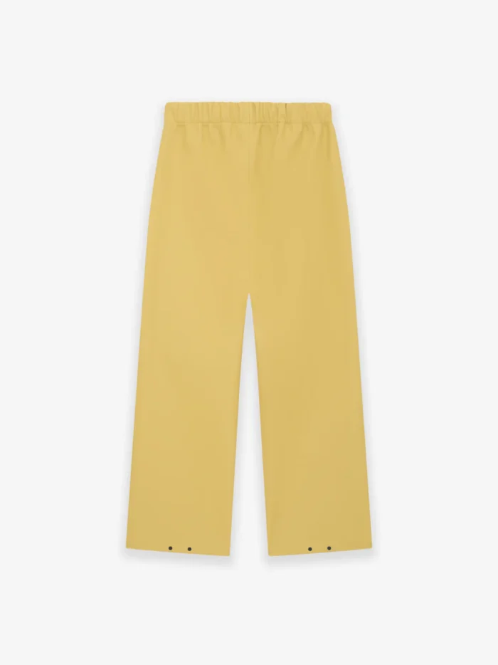 Rubberized Knee Pleat Wide Logo Pant