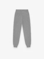 Womens Waffle Fitted Grey Sweatpant