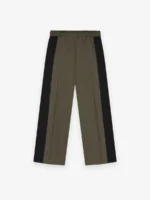 Wool Silk Side Stripe Pants