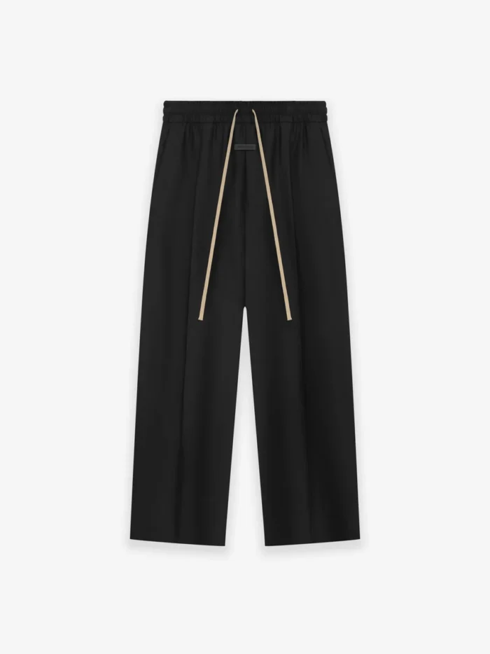 Wool Silk Wide Leg Pants